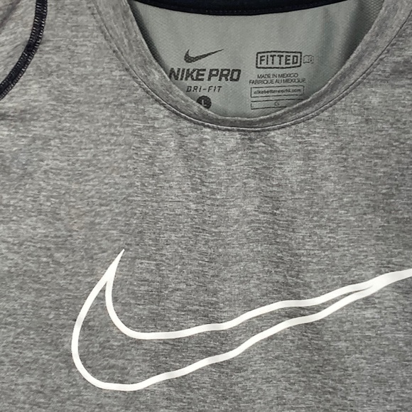Nike Pro Dri-Fit Fitted Shirt Sz Large - Picture 3 of 7